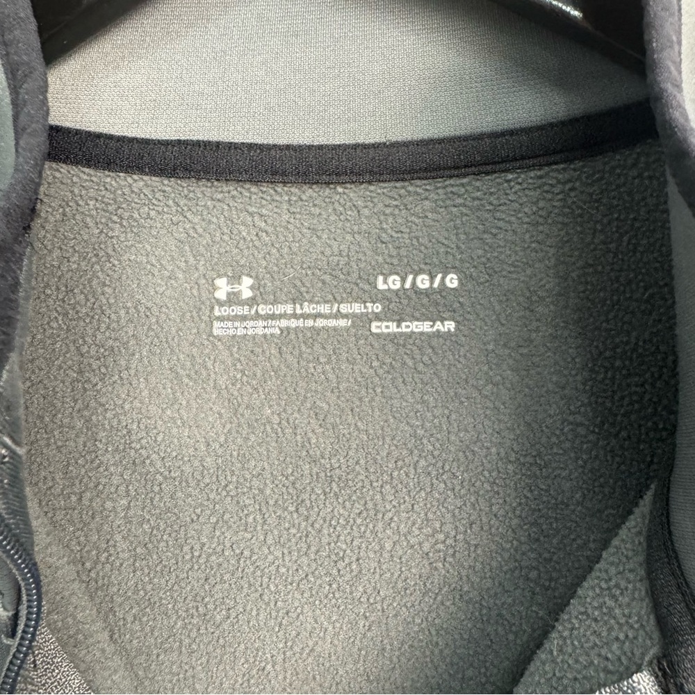 Under Armour Cold Gear Gray 1/2 Zip Men's Fleece Pullover 1357145 Size Large - Picture 6 of 7